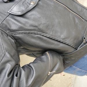 FirstGear Women's Leather Jacket - Summer vented